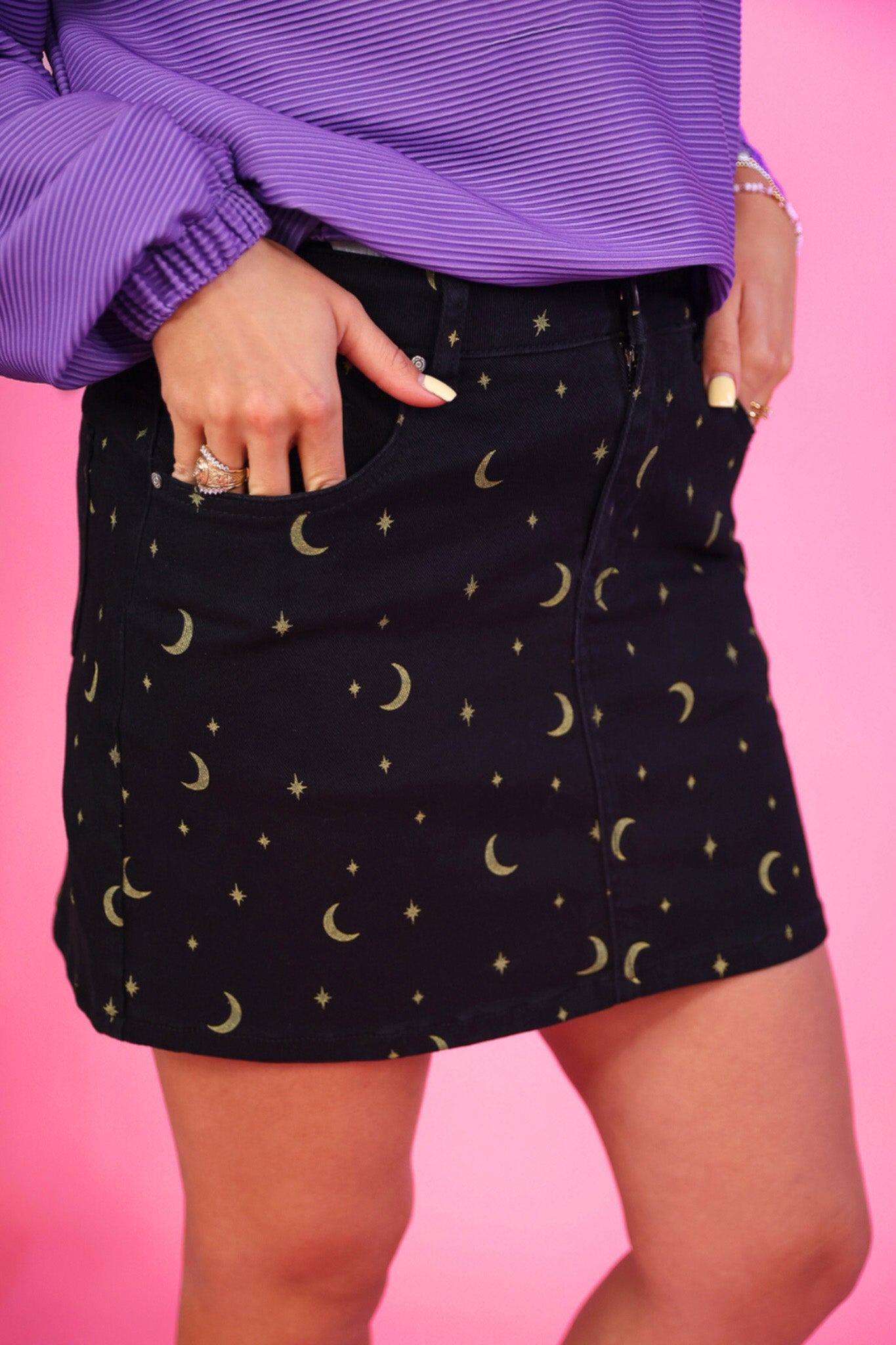 PREORDER- Midnight Nova Denim Skirt
