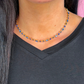 Santorini Stone Necklace- Blue