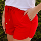 PREORDER- Solid Red Everyday Shorts