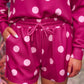 PREORDER- Luna Luxe Pullover Set- Pink Polka Dot