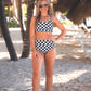 PREORDER- Sundazed Two Piece Swimsuit- Checkerboard Checkered