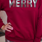 **2ND CUT**Merry Plaid Patch Luxe Pullover