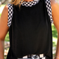 PREORDER- Checkmate Ribbed Tank- Black