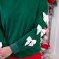 PREORDER- Tied With Cheer Bow Sleeves Pullover