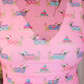 PREORDER-Keigan Mesh Top- Pink Pawliday