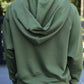 PREORDER- Kayla Luxe Hooded Quarter Zip Pullover- Olive