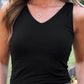 Haven V-Neck Bodysuit- Black