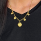 Golden Seashell Charm Necklace