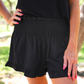 PREORDER- Sunny Strolls High Waisted Shorts- Black