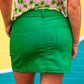 PREORDER- Sadie Cargo Skirt- Green