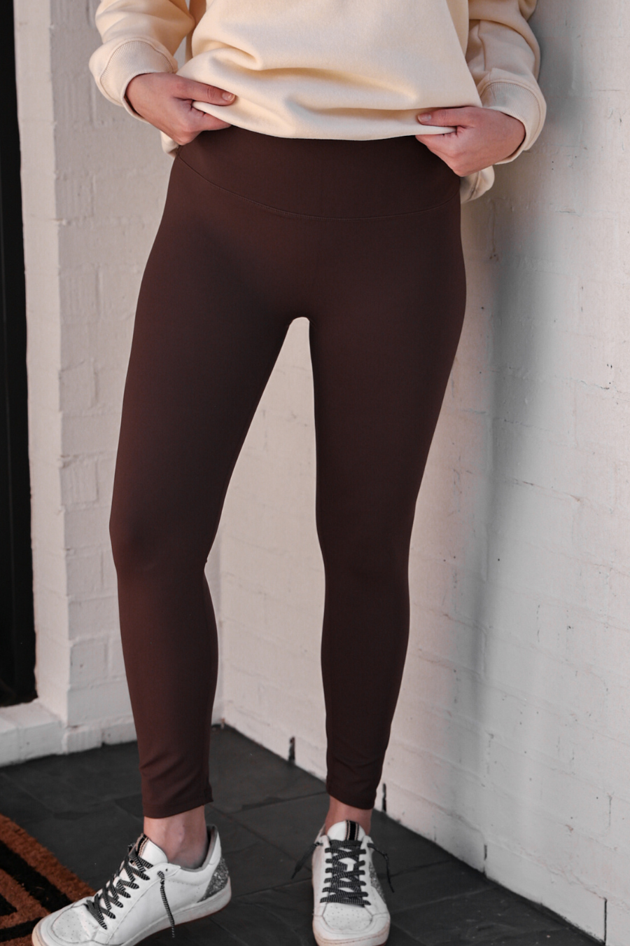 PREORDER- Compression Leggings- Chocolate