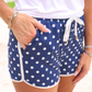 PREORDER- Navy Polka Dot Everyday Shorts