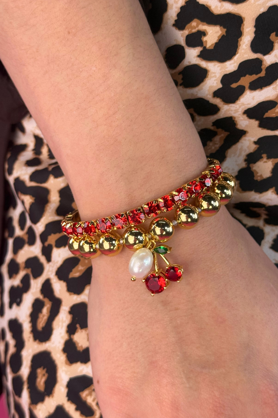 Golden Cherry Bracelet