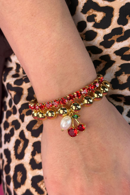 Golden Cherry Bracelet