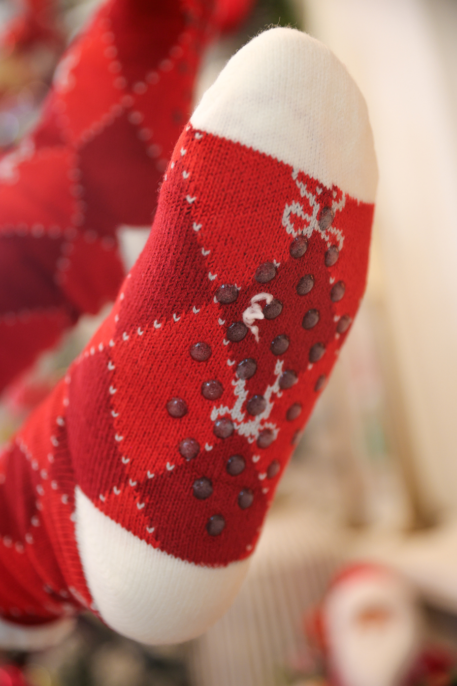 Cozy Cabin Socks- Argyle and Bows