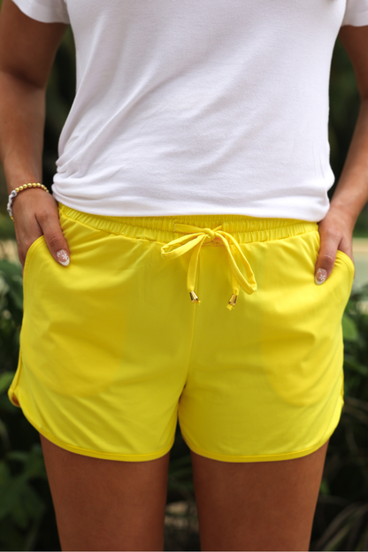 PREORDER- Solid Sunflower Yellow Everyday Shorts