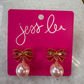 Festive Bow Drop Earrings