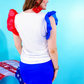 USA Sequin Patch Top