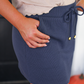 PREORDER Well Loved Ribbed Skort- Navy