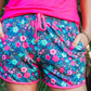 PREORDER-Watch Me Bloom Floral Drawstring Everyday Shorts