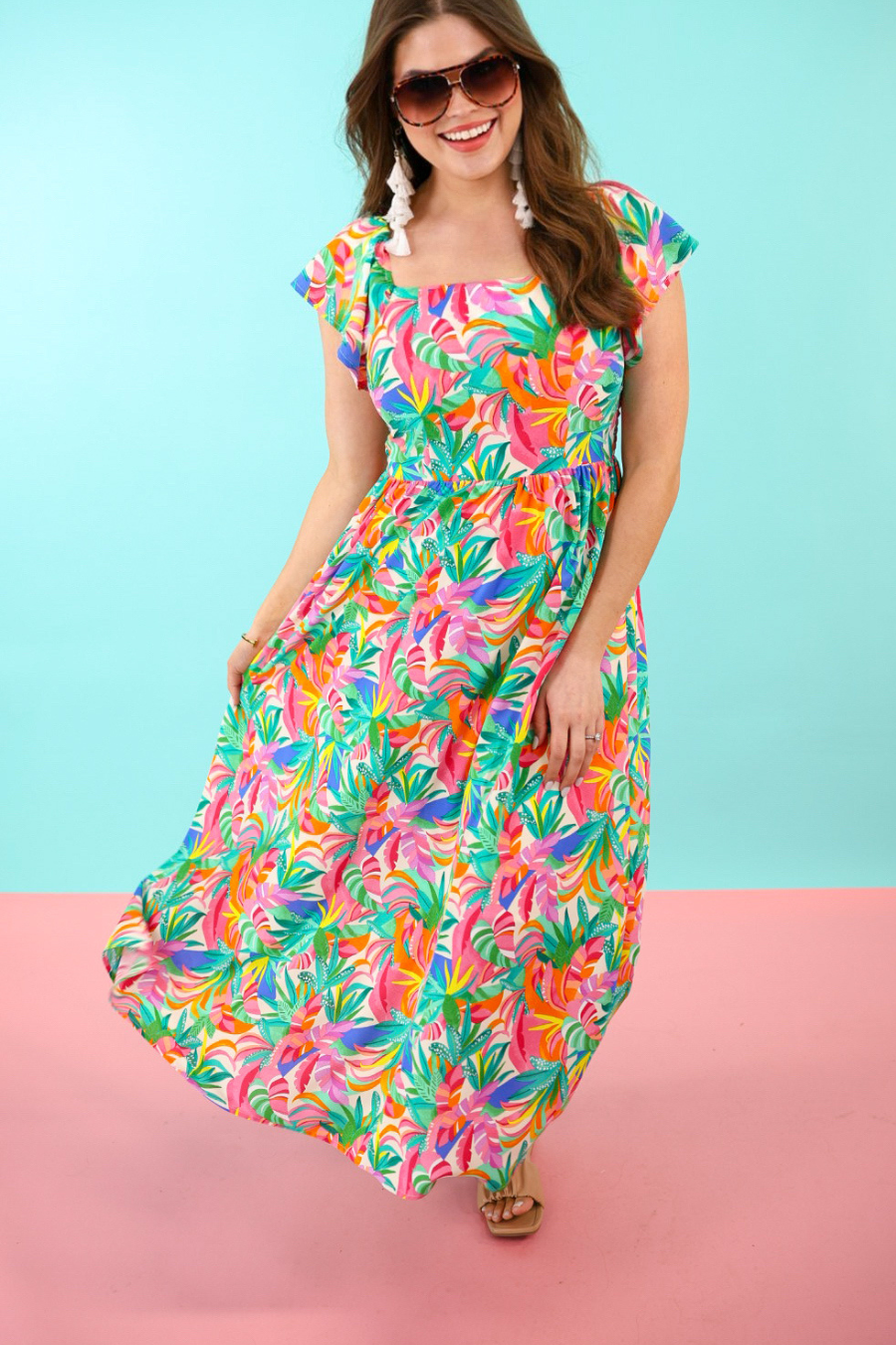 Take Me To Cabo Tropical Dress
