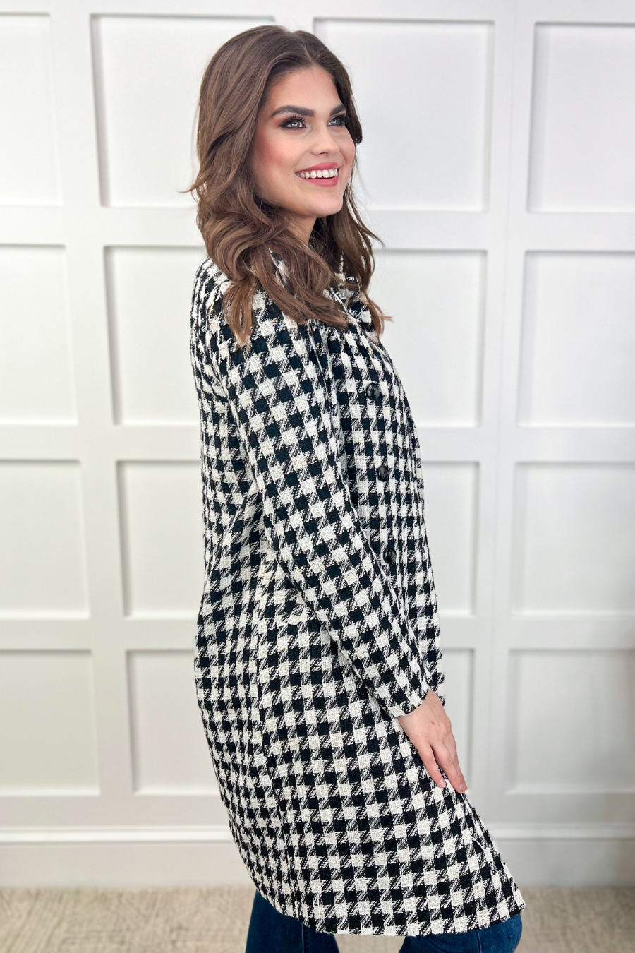 Fifth Avenue Herringbone Coat - Jess Lea Wholesale