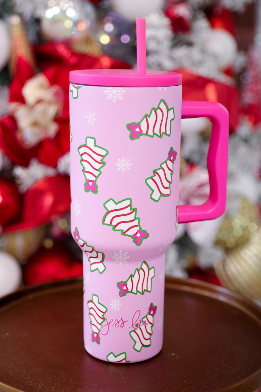 PREORDER- Bow Christmas Treat Tumbler