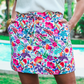 Fiesta Time Floral Skort- White