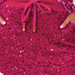 PREORDER-Velvet Hour Sequin Skort- Pink