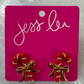 Candy Cane Bow Earrings