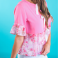PREORDER-Rosy Ruffle Bow Top
