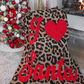 PREORDER- I Love Santa Leopard Blanket