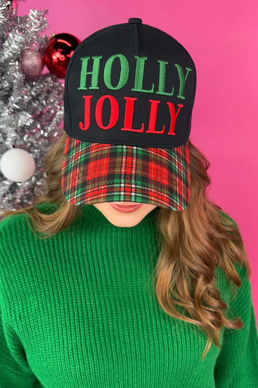 PREORDER- Holly Jolly Plaid Hat