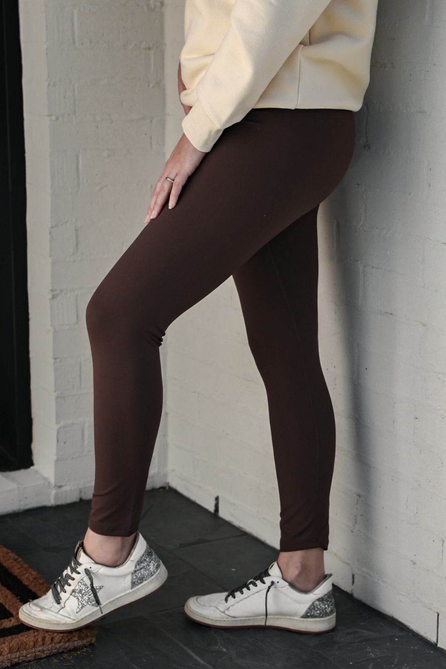 PREORDER- Compression Leggings- Chocolate