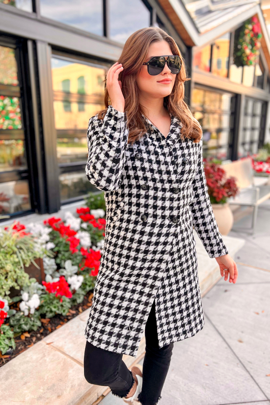 Fifth Avenue Herringbone Coat - Jess Lea Wholesale