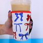 Set Of 3 Drink Sleeves, Patriotic Bow