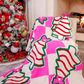 PREORDER- Checkered Bow Christmas Treat Blanket
