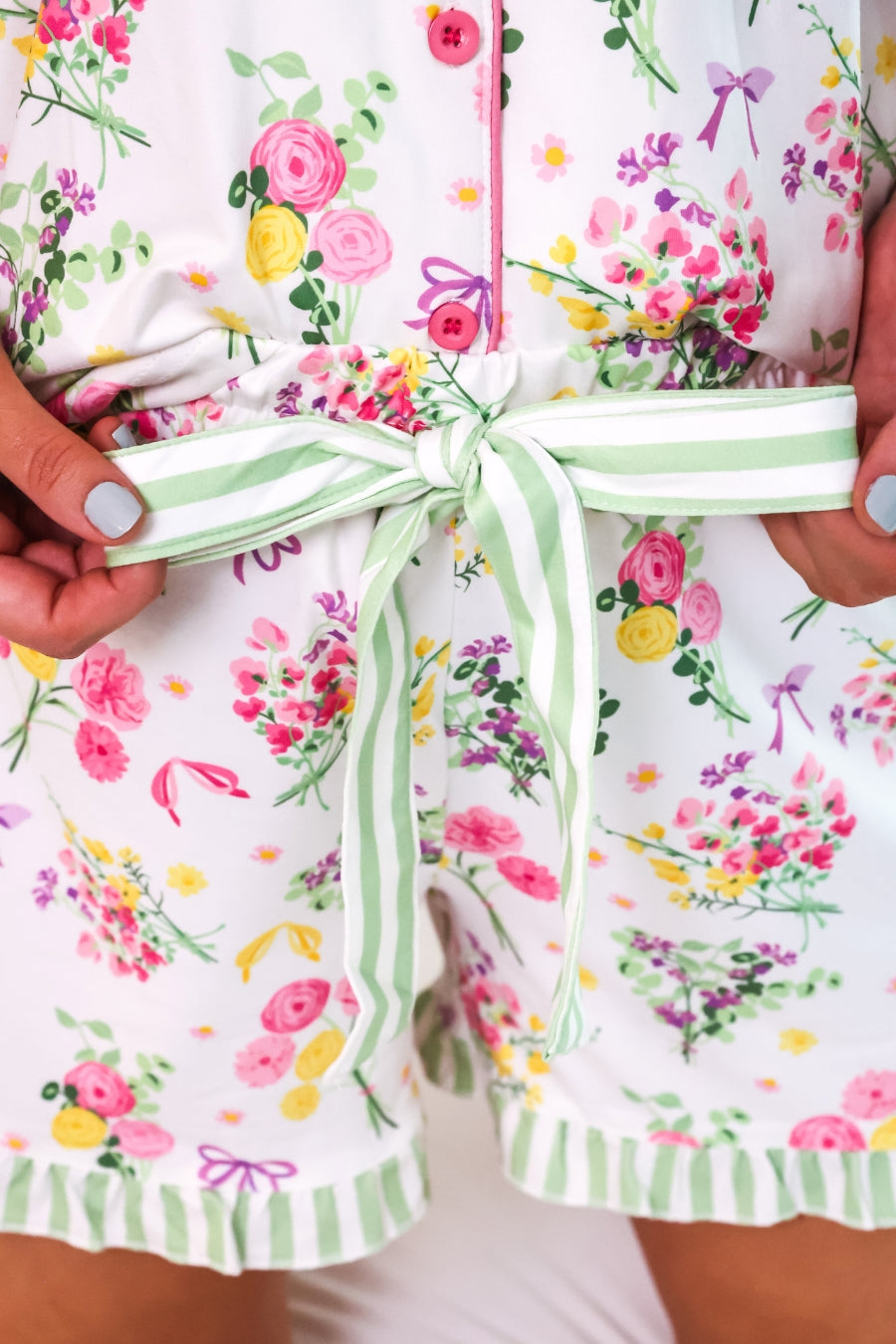 PREORDER- Timeless Petals Ruffle Pajama Set