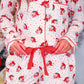 PREORDER- Vintage Santa Ruffle Pajama Set