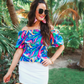 Hit The City Peplum Top