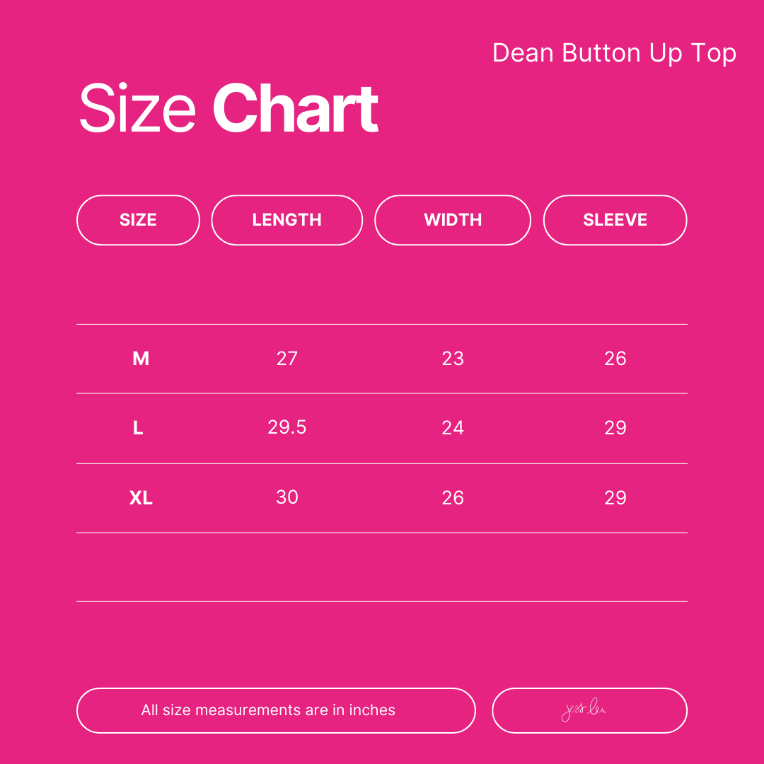 Dean Button Up Top - Jess Lea Wholesale