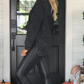 PREORDER Alexis Corded Vintage Pullover - Black