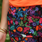 PREORDER- Fiesta Time Floral Everyday Shorts- Black