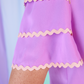 Carissa Ric Rac Top, Lavender/Light Pink