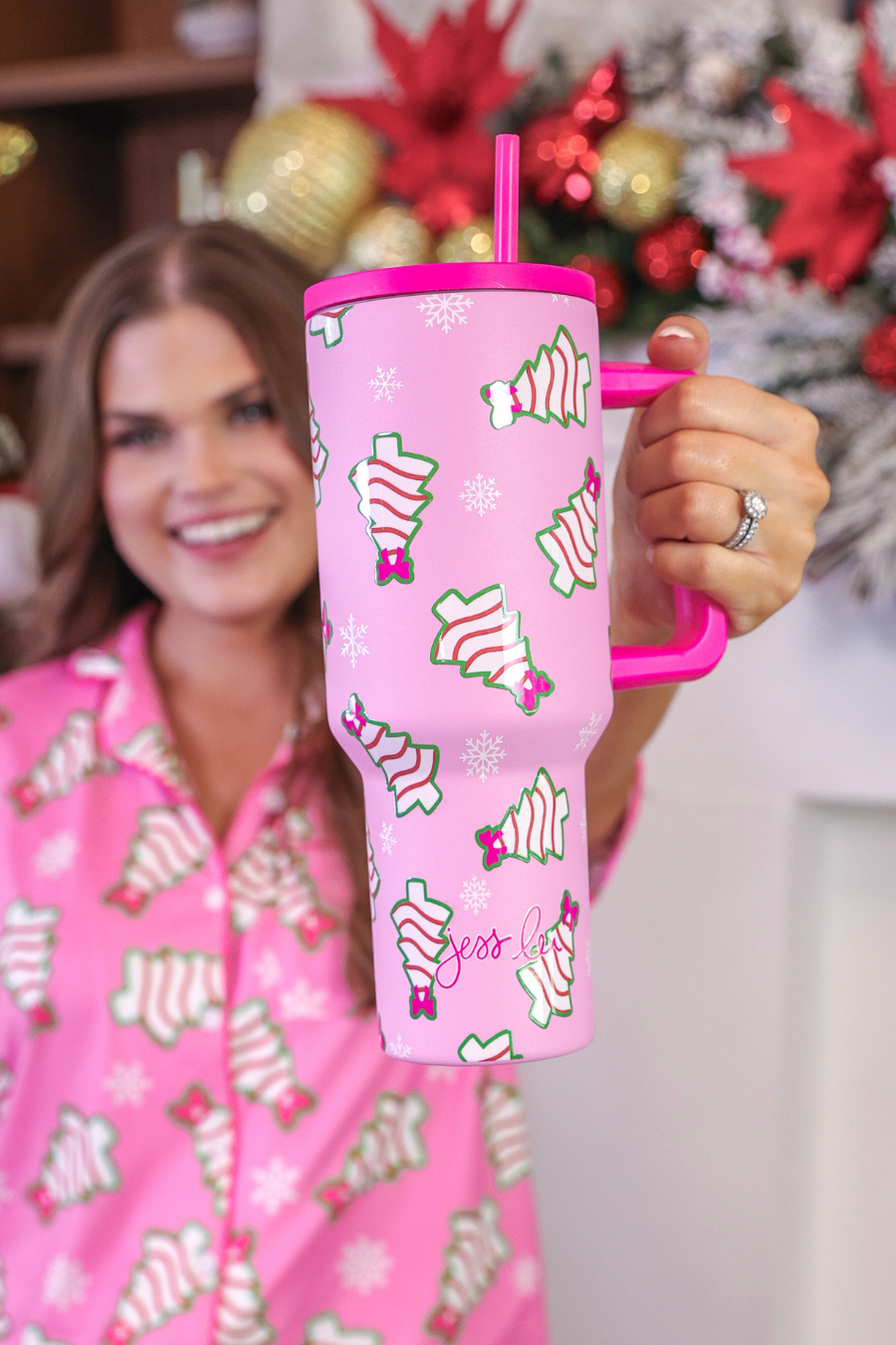 PREORDER- Bow Christmas Treat Tumbler