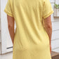 Ezra Textured Zipper Dress- Butter Yellow