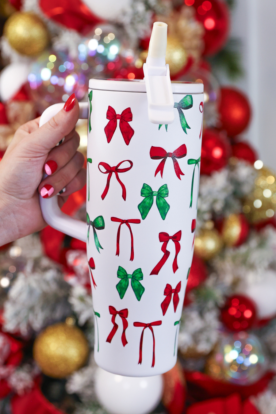 PREORDER- Midnight Bow Christmas Edition Sleek Tumbler