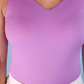 Haven V-Neck Bodysuit- Lavender