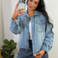 Stella Rhinestone Denim Jacket