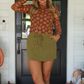 PREORDER Keigan Mesh Top- Pumpkin Perfection